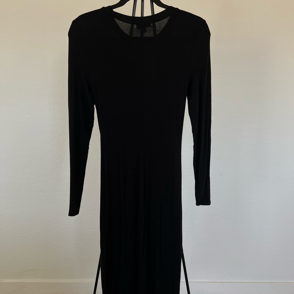 SOCIALITE BLACK MIDI DRESS - Picture 4 of 4